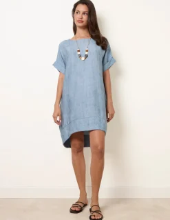 Washed Effect Tunic Dress