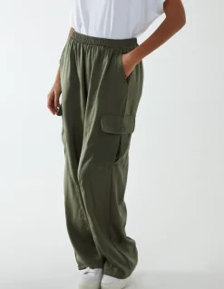 Wide Leg Cargo Trousers