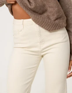 Wide Leg Deep Hem Jeans