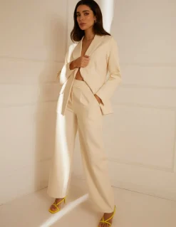 Wide Leg Suit Trousers