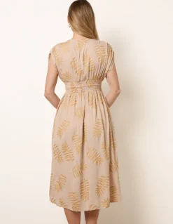 Wrap Front Beaded Dress