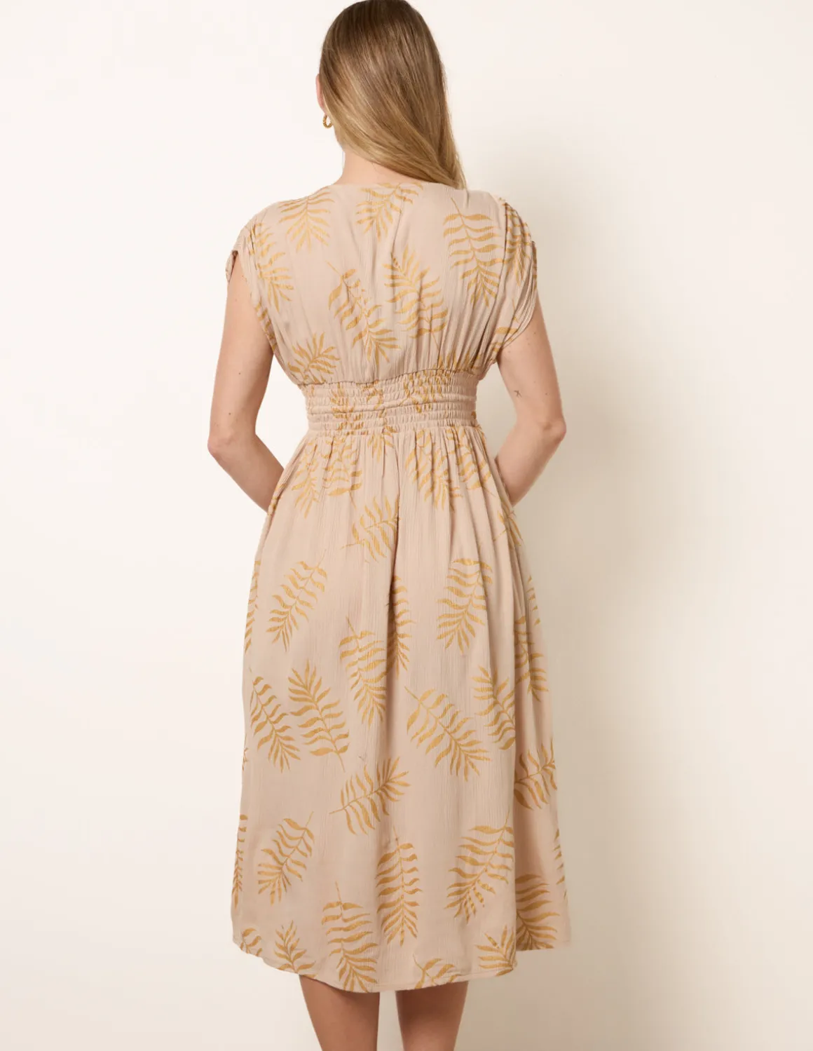 Wrap Front Beaded Dress