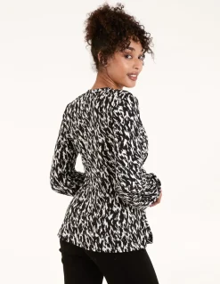 Wrap Front Tie Back Top