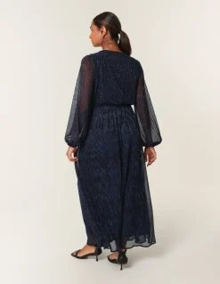 Wrap Metallic Dress