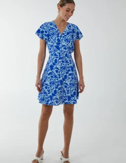 Wrap Ruffle Mini Dress