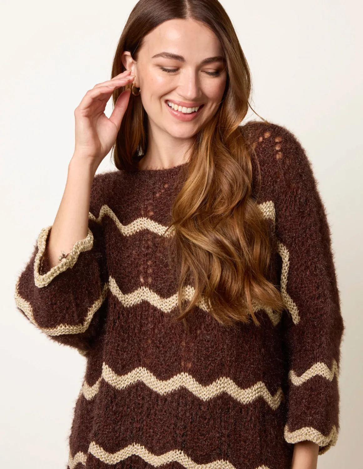 Zig Zag Metallic Jumper