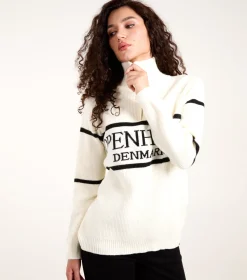 Zip Neck Logo Jumper
