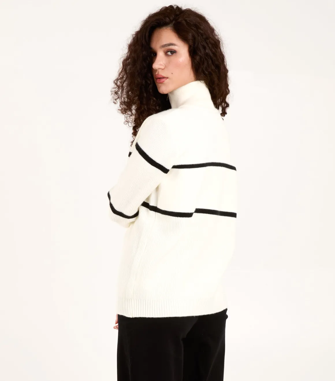 Zip Neck Logo Jumper
